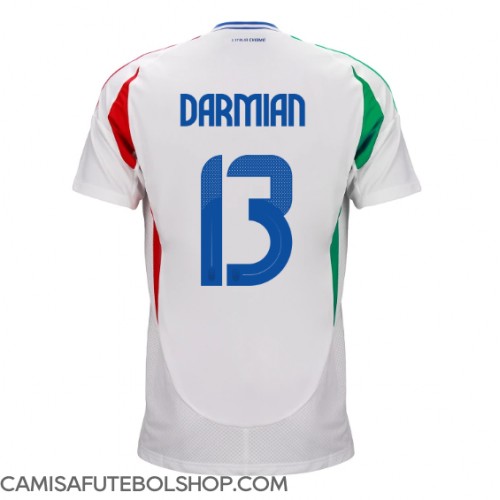 Camisa de time de futebol Itália Matteo Darmian #13 Replicas 2º Equipamento Europeu 2024 Manga Curta